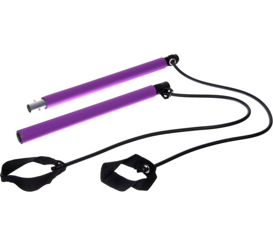Изображение товара Гимнастическая палка с эспандерами Sportage "Пилатес", фиолетовый 267-949