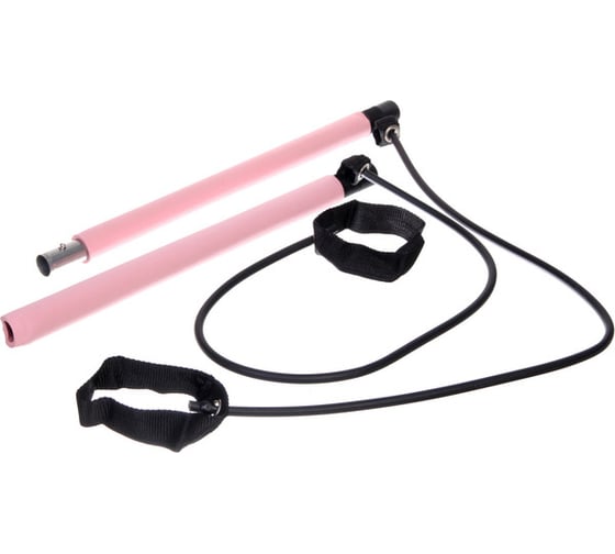 Изображение товара Гимнастическая палка с эспандерами Sportage "Пилатес", розовый 271-215