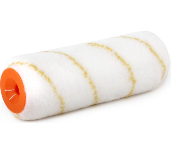 Изображение товара Валик ZOLDER полиамид, с желтой полосой, 180 мм, под ручку, 8 мм, ядро 40 мм, ворс 12 мм Z-180128