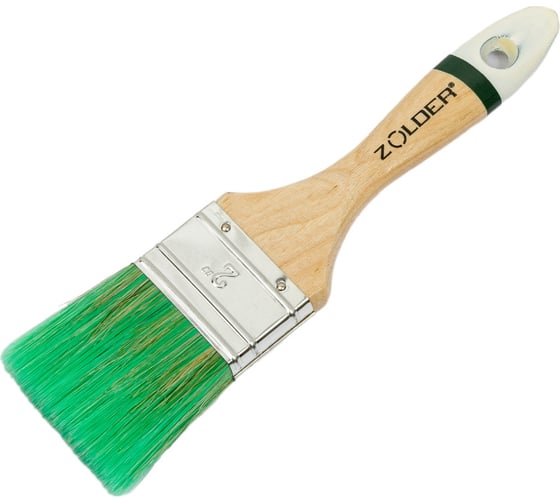 Изображение товара Плоская кисть для антисептиков и лазурей ZOLDER 50 х 14 мм, смешанная щетина, деревянная ручка as05014