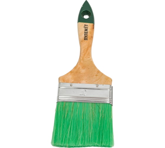 Изображение товара Плоская кисть для антисептиков и лазурей ZOLDER 75 х 12 мм, смешанная щетина, деревянная ручка 07515asz