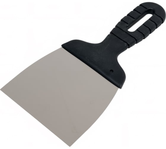 Изображение товара Малярный шпатель ZOLDER 100 мм, полированная нержавеющая сталь, ручка пластик А1061-100