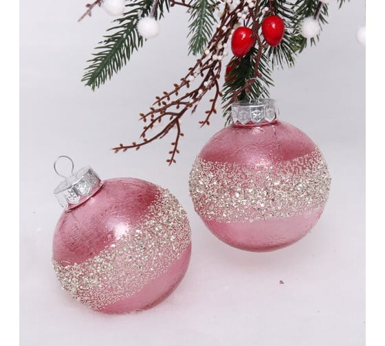 Изображение товара Набор украшений Серпантин SHINE Diamonds 8 см, 2 шт., rose pink 201-1925