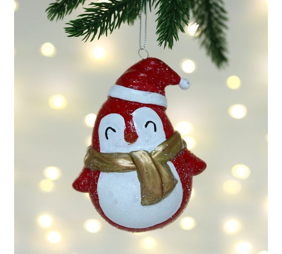 Изображение товара Елочная игрушка Серпантин Милый пингвинёнок 8.5х6х10,5 см 107-6078