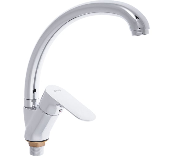 Изображение товара Смеситель для кухни RAIN Оникс высокий, картридж 35 мм., гайка, латунь 561-241