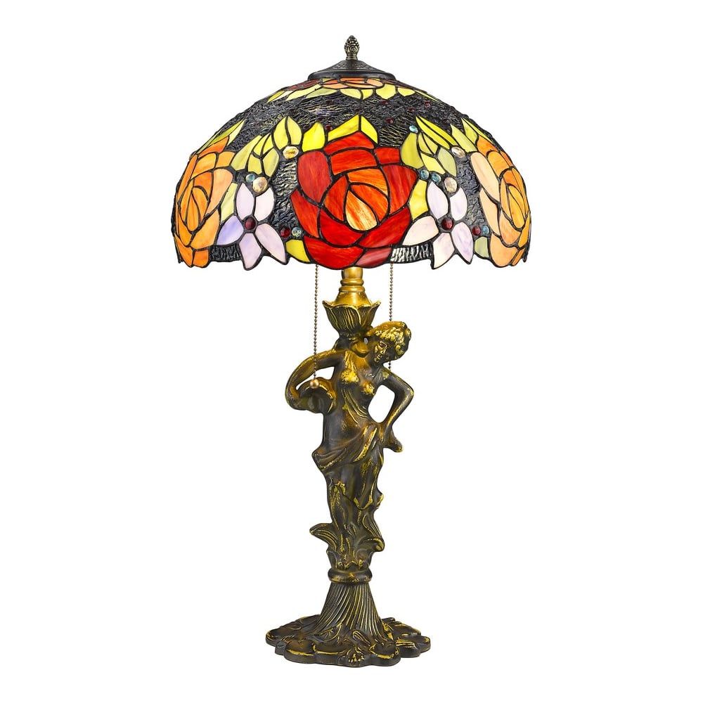 Изображение товара Настольная лампа Velante 828-804-02 стиль классика с двумя лампами бронза