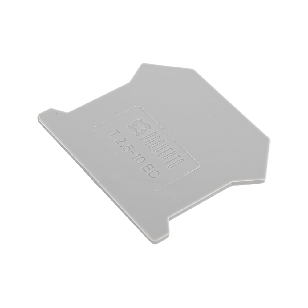 Изображение товара Крышка торцевая для винтовой клеммы 2,5-10 мм2 Провенто серая 50 шт T2,5-10EC