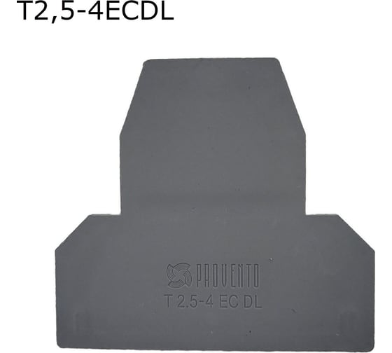 Изображение товара Крышка торцевая для двухуровневой винтовой клеммы 2,5-4 мм2 Провенто серая, 50 шт T2,5-4ECDL