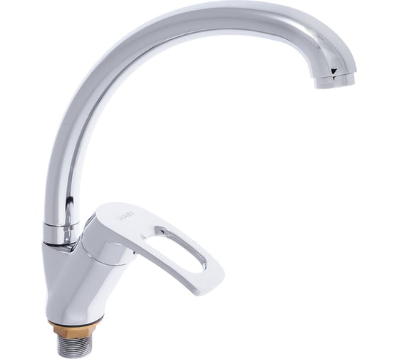 Изображение товара Смеситель для кухни RAIN Сапфир высокий, картридж 35 мм., гайка, латунь 561-235