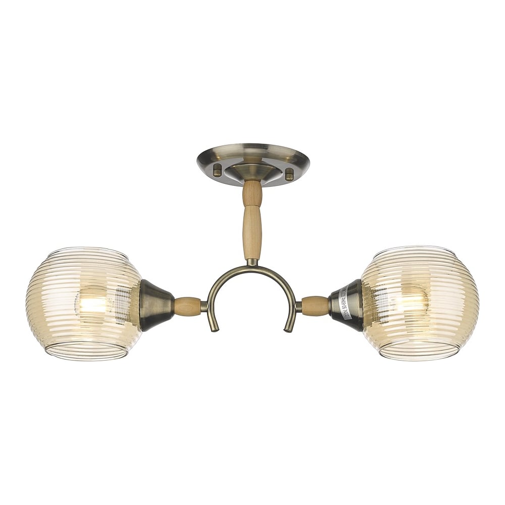 Изображение товара Потолочная люстра Velante 214-507-02 современный дизайн металл дерево бронза