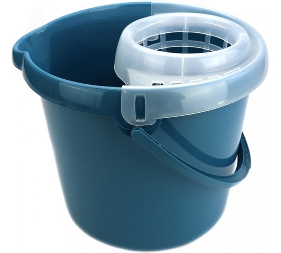 Изображение товара Круглое ведро ND Home 12 л Vanda с отжимом МОП, темно-синий 305828