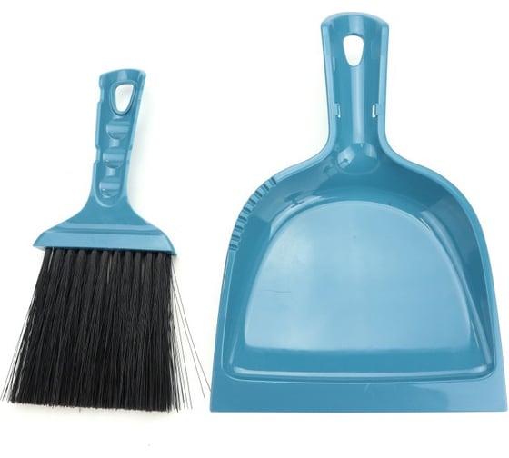 Изображение товара Комплект щетка-сметка с совком ND Home Vanda 225 мм, темно-синий 305825