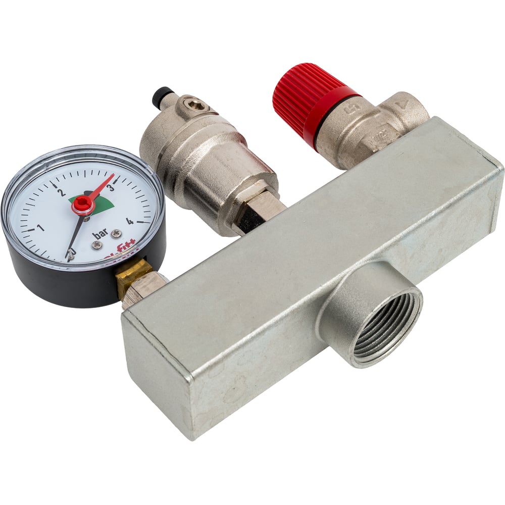 Изображение товара Группа безопасности котла Uni-Fitt до 50 кВт 1" 3 бар сталь 250S4530