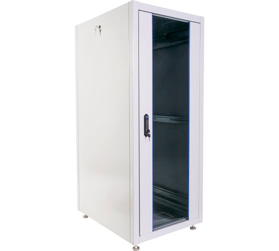 Изображение товара Телекоммуникационный напольный шкаф ЦМО дверь стекло, боковая панель сплошная, ШТК-Э-30.6.6-13АА