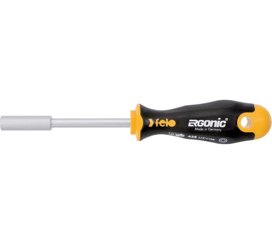 Изображение товара Отвертка Felo Ergonic с насадкой под биты 1/4" 43812540