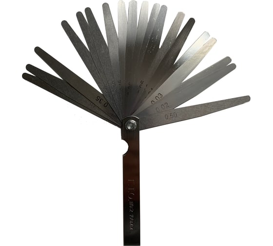 Изображение товара Набор щупов ГТО №2 100 мм, 19 пластин, 0.02-0.5 мм FG2010001701