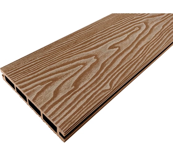 Изображение товара Комплект террасной доски NauticPrime (Light) Esthetic Wood, 145*22*2000мм, коричневый, 4 шт, CNPL2000B