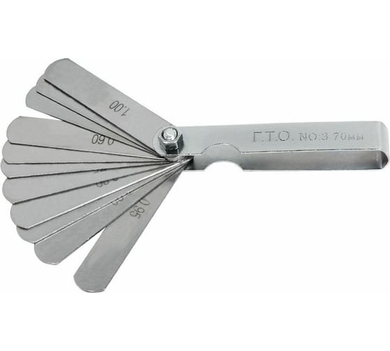 Изображение товара Набор щупов ГТО №3 70 мм, 11 пластин, 0,50 мм-1,0 мм FG307001001