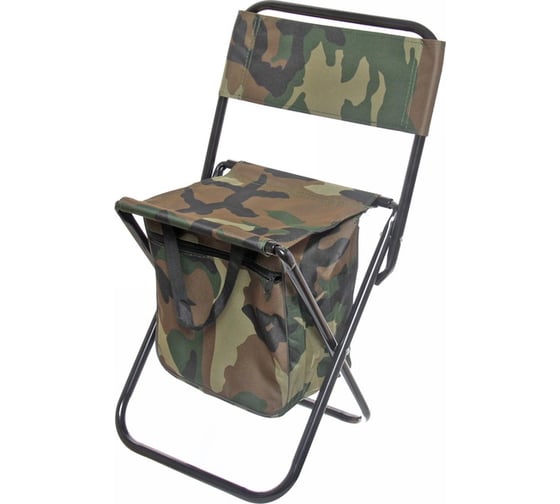 Изображение товара Стул складной Турист мастер до 100 кг, О-образный с сумкой, 35х26х58 см, камуфляж 865-0177