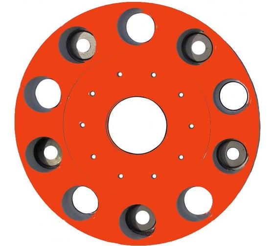 Изображение товара Колпак колеса ДАЛИ-авто 22.5", передний, на евродиск, пластик, оранжевый DA-01943