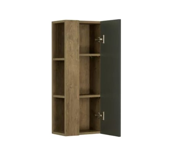 Изображение товара Шкаф одностворчатый AQUATON Терра дуб кантри/антрацит 00060766