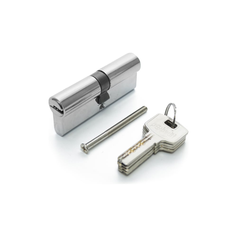 Изображение товара Цилиндровый механизм Pobedit ключ-ключ, серебро, 80 мм 8127081