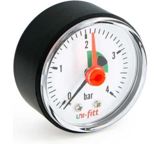 Изображение товара Манометр аксиальный Uni-Fitt с индикаторной стрелкой 4 бар, диаметр 50 мм, 1/4"Н 305D1020