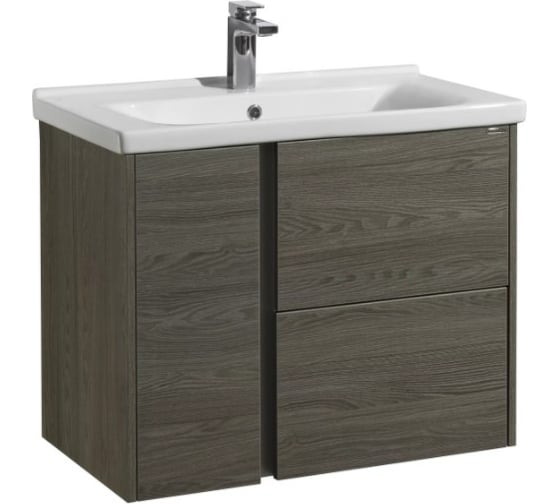 Изображение товара Тумба AQUATON Стоун 80 грецкий орех, умывальник Миранда-80 00053895