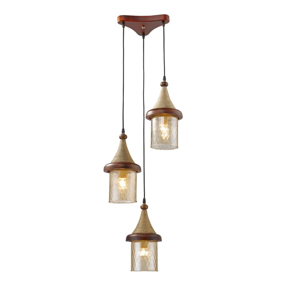 Изображение товара Подвесной светильник Velante 564-706-03 янтарный декоративный стиль