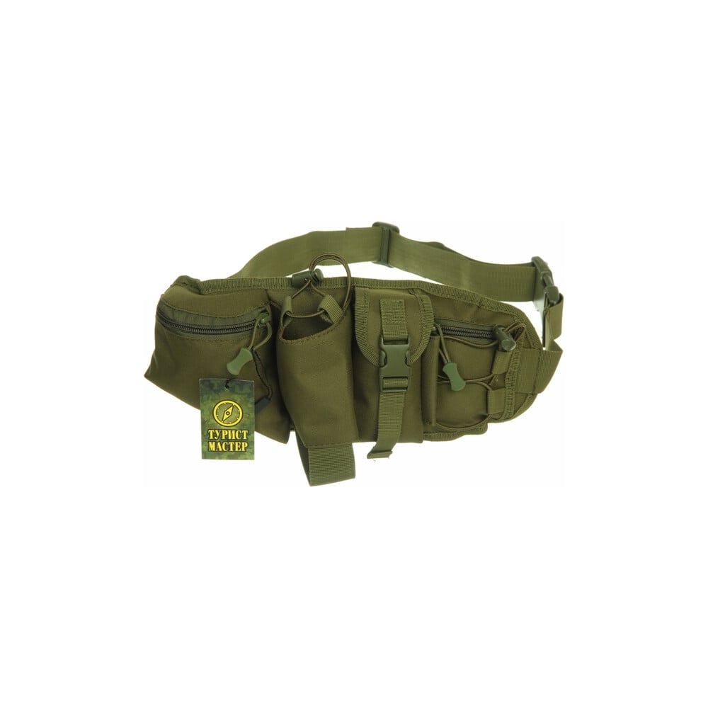 Изображение товара Туристическая поясная сумка Турист мастер 7 л регулируемый ремень зеленая