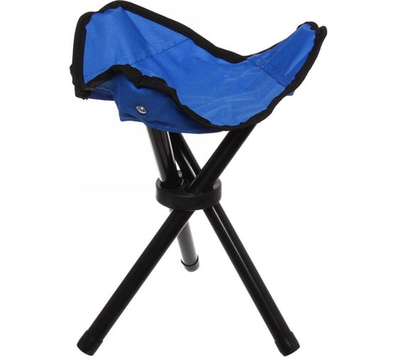 Изображение товара Табурет складной Турист мастер Тринога до 100 кг, 30х30х38 см, синий 803-119