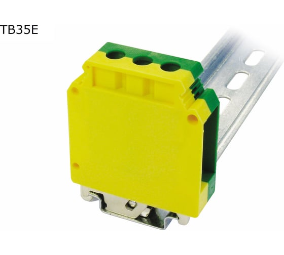 Изображение товара Клемма винтовая проходная Провенто 2 контакта 35 мм2, заземляющая, 20шт TB35E