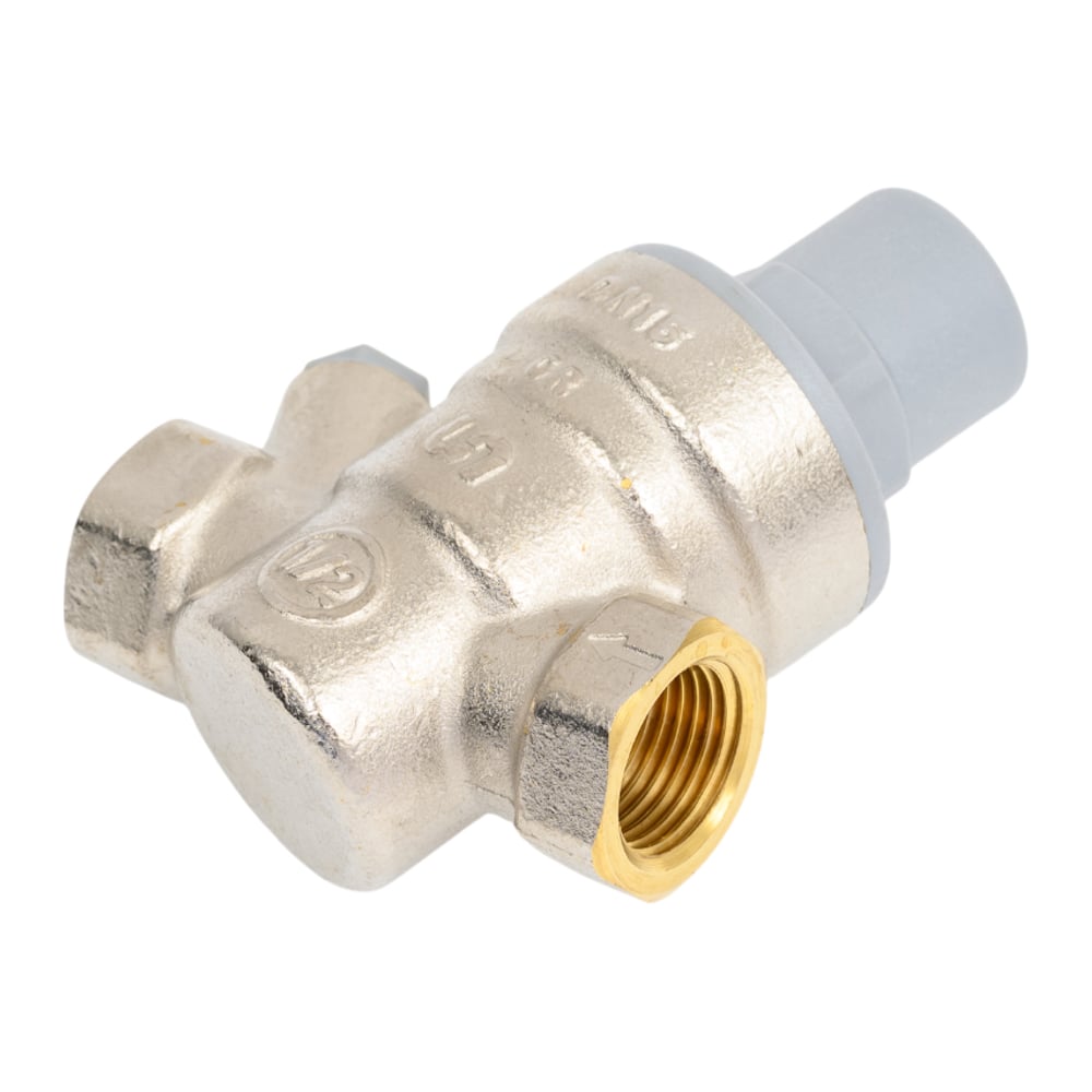 Изображение товара Редуктор давления мембранный никелированный Uni-Fitt 1/2" В 1-6 бар PN16 с отверстием под манометр