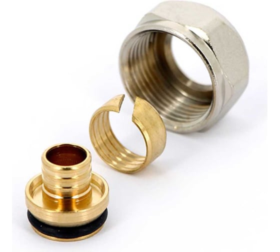 Изображение товара Соединитель обжим - В для полиэтиленовых труб Uni-Fitt 17(2.0) х 3/4" ЕК 681N1734