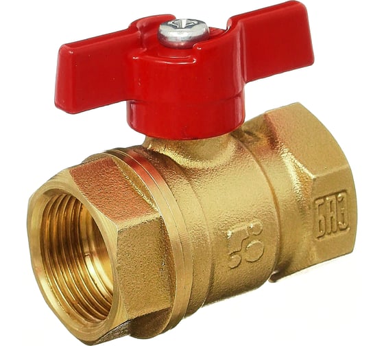 Изображение товара Шаровой кран БАЗ 11Б27п1 DN15  вр/вр бабочка PN40 серия Standart БАЗ.А30.1.15.НГ.40