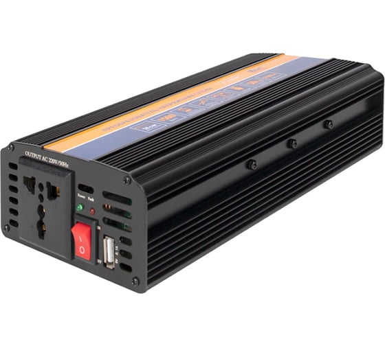 Изображение товара Автомобильный инвертор KRAFT 12/220 В, 1500 Вт KT 835667