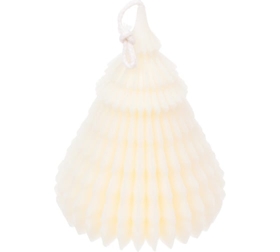 Изображение товара Свеча Серпантин Лесная красавица 11х7 см, 120 г, Белый 114-402