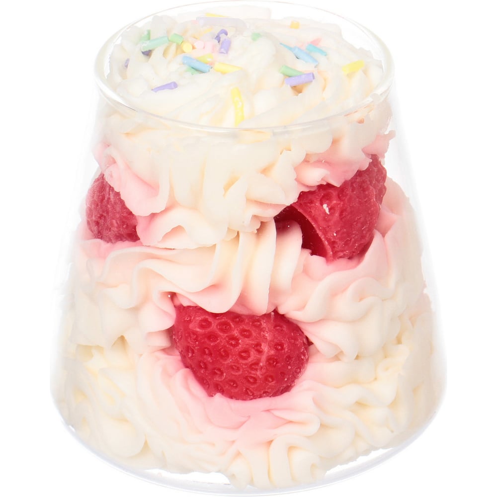 Изображение товара Свеча Серпантин Взбитые сливки 8.5х8.5 см, 297 г 114-076