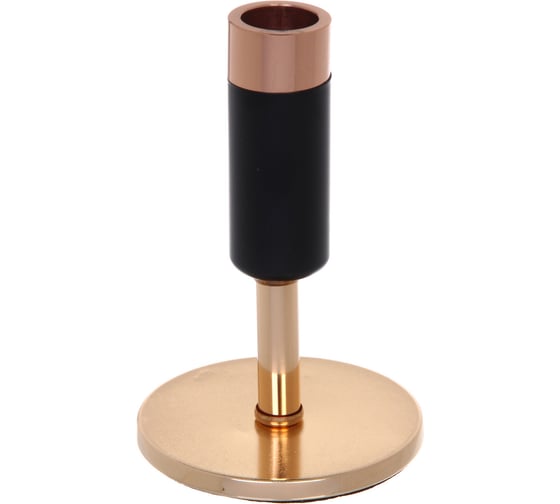 Изображение товара Подсвечник Серпантин STYLISH 13х9х9 см, Золото/черный 114-468