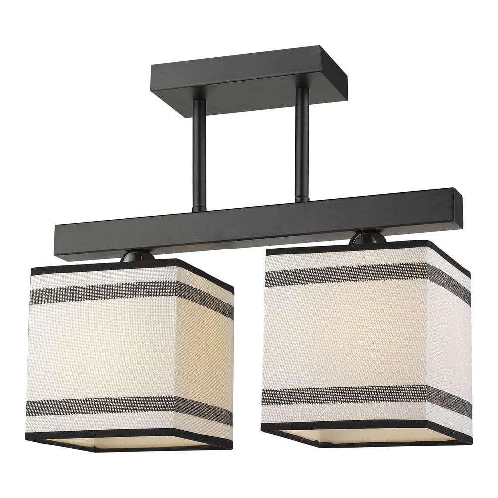 Изображение товара Потолочный светильник Velante 283-027-02 современный 2 лампы 60 Вт белый хром