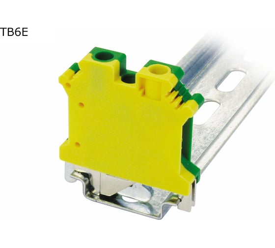 Изображение товара Клемма винтовая проходная Провенто 2 контакта 6 мм2, заземляющая, 40 шт TB6E