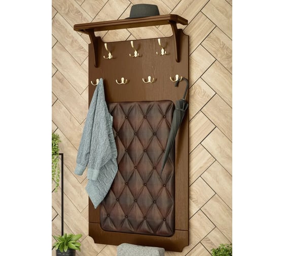 Изображение товара Вешалка настенная GLIDER Патриция орех, к/з Antik Crocodile 2000026748618