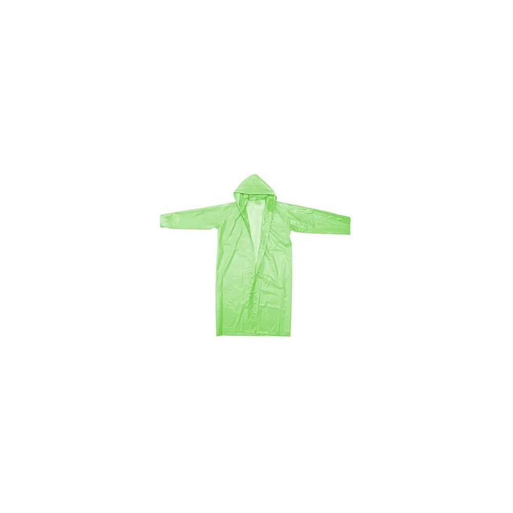 Изображение товара Дождевик-плащ Добросад 25 Мкрн 110*65см "Ветерок" с капюшоном, на кнопках, зеленый 786-545