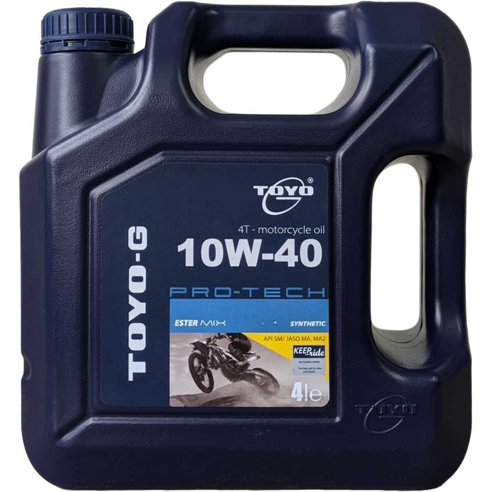 Масло Protech 4T SAE 10W-40, API SM, 4 л Toyo 9555131412068