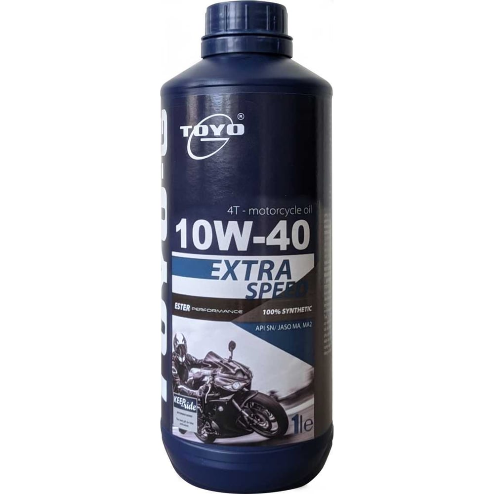 Масло Extra Speed 4T SAE 10W-40, API SN, 1 л Toyo 9555131407330