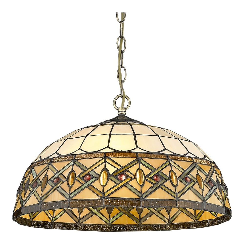 Изображение товара Подвесной светильник Velante 859-806-03 3 лампы декоративный стиль бронза стекло