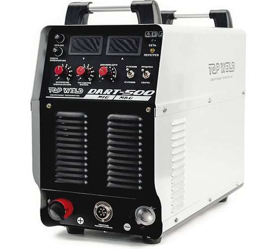 Изображение товара Инвертор полуавтоматической сварки TopWeld TW Dart-500 (IGBT/ 500A / 380V) (скомплект. горелка+клемма) TW.112.120500