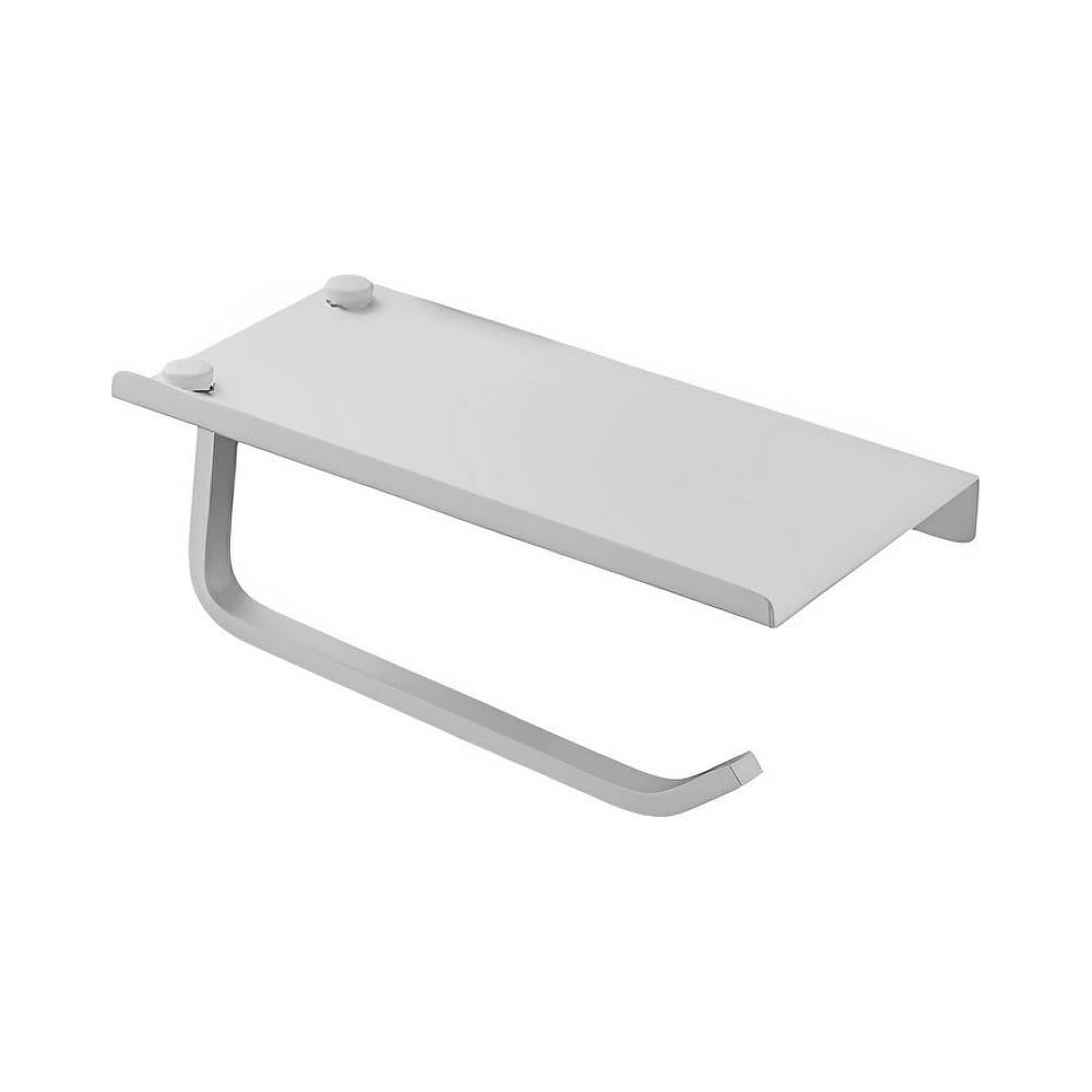 Изображение товара Держатель для туалетной бумаги HAIBA белый HB330-8 с полочкой для телефона