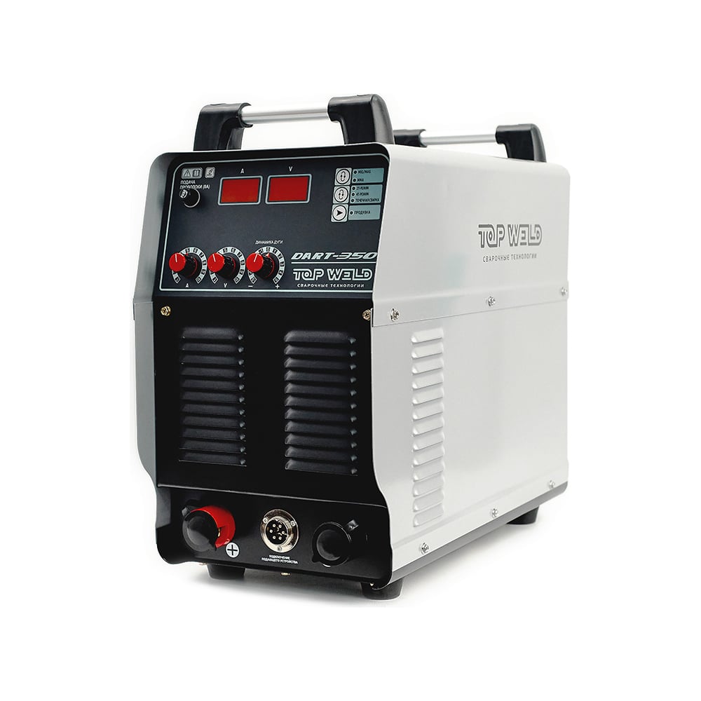Изображение товара Инвертор полуавтоматической сварки TopWeld TW Dart-350 (IGBT/ 350A / 380V) (скомплект. горелка+клемма) TW.112.120350
