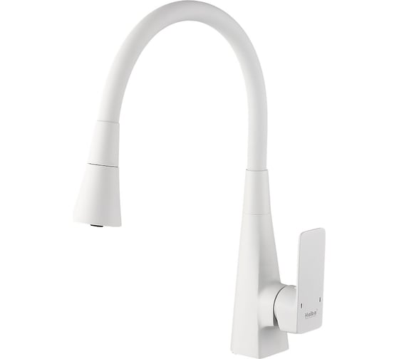 Изображение товара Смеситель для кухни с гибким изливом и режимом душ HAIBA белый HB73823-8